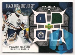 2007-08 Upper Deck Black Diamond Dwayne Roloson #BDJ-DR Jersey Game Worn